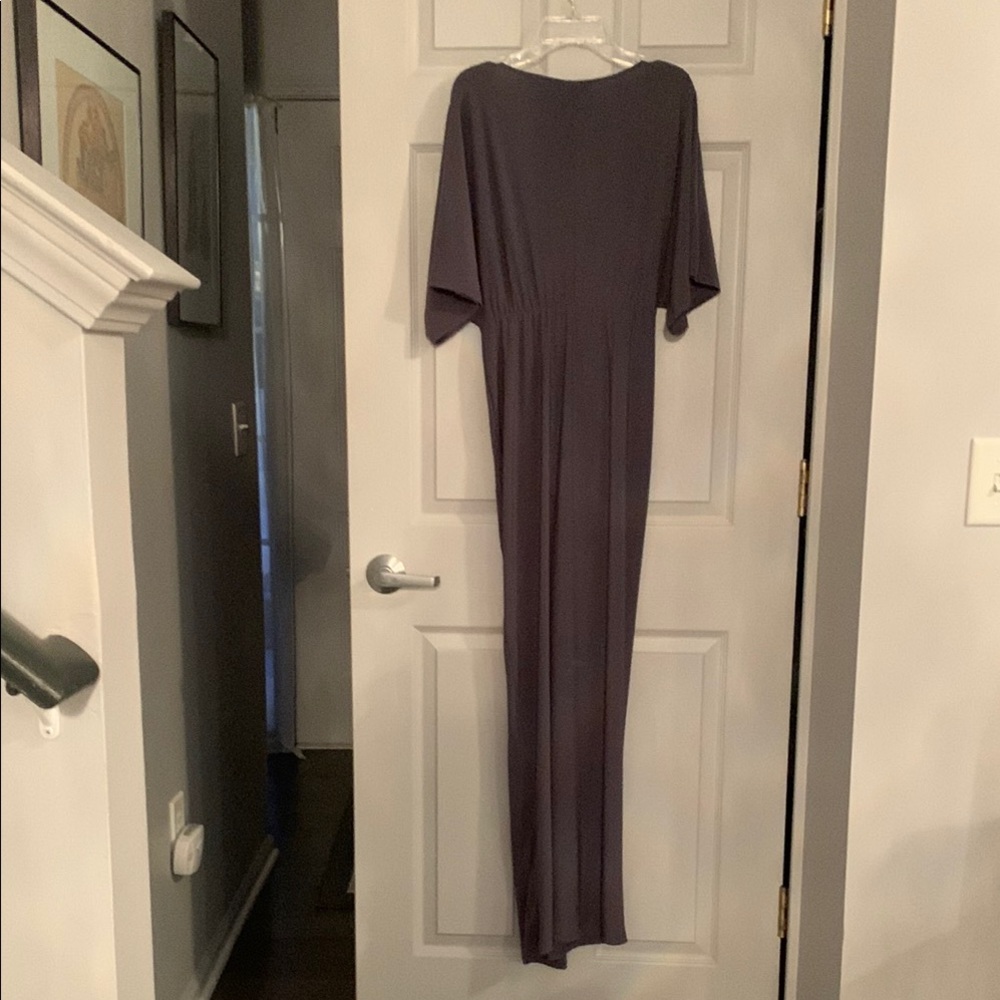 NWT Paper Doll Gray Maxi Dress - Picture 8 of 10